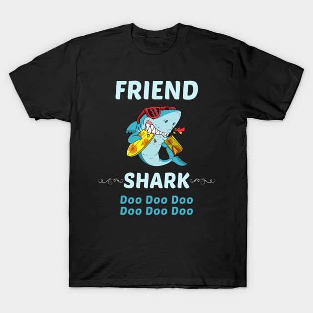 Family Shark 1 FRIEND T-Shirt by blakelan128